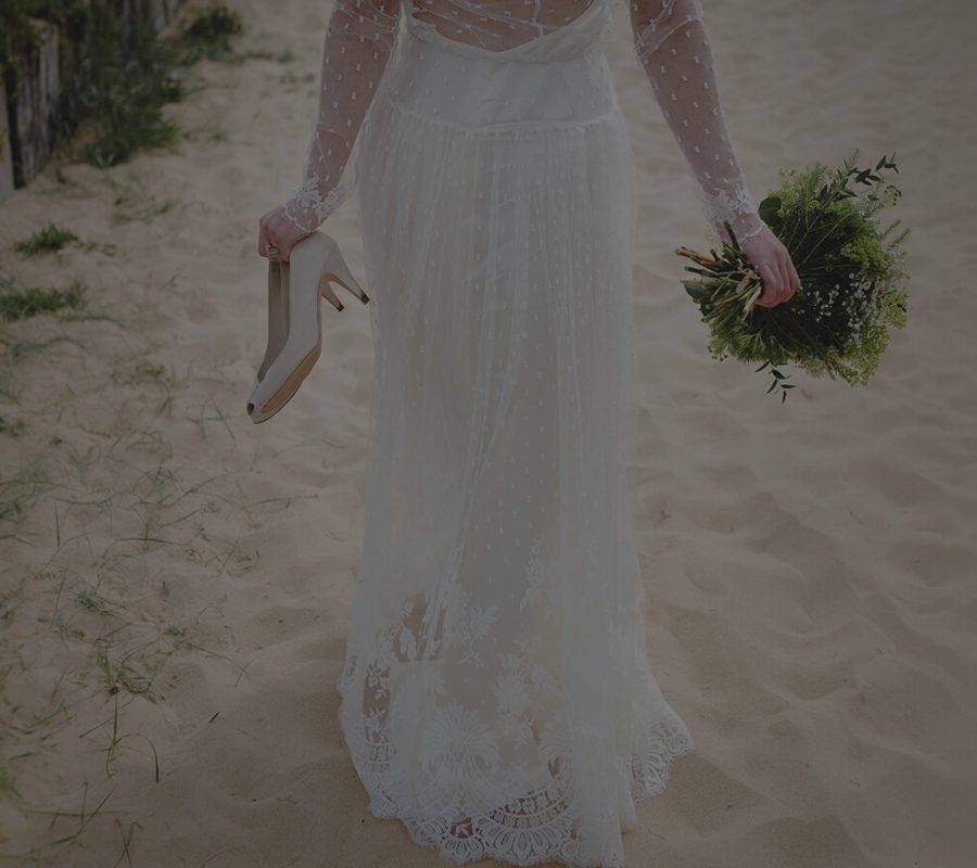 Braut im Sand